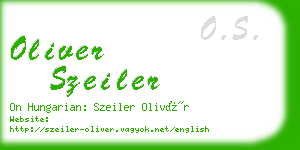 oliver szeiler business card